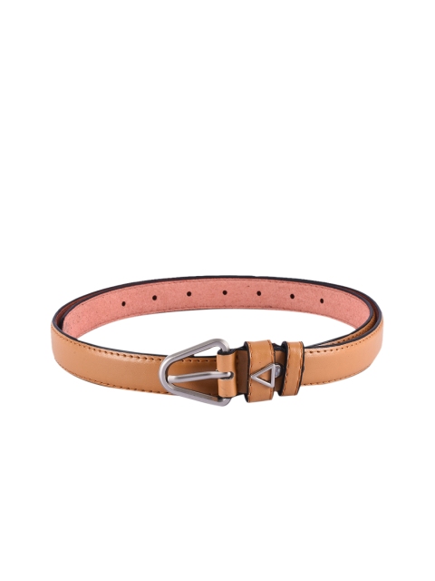 

BuckleUp Women Tan Brown Solid Belt