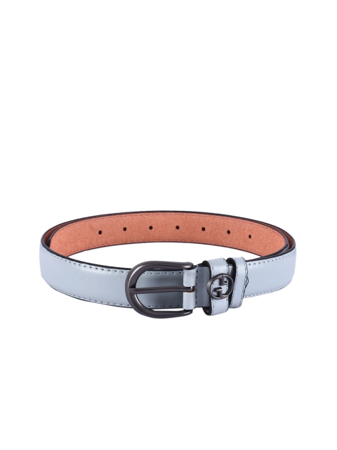 

BuckleUp Women Grey Solid Belt