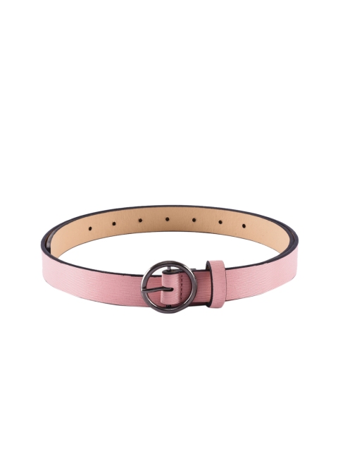 

BuckleUp Women Pink Textured Belt