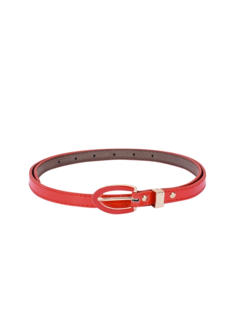 

BuckleUp Women Red Solid Belt