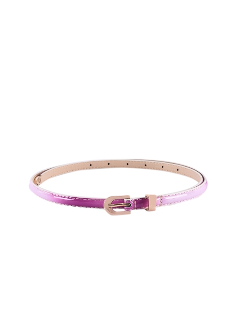 

BuckleUp Women Pink & Gold-Toned Printed Belt
