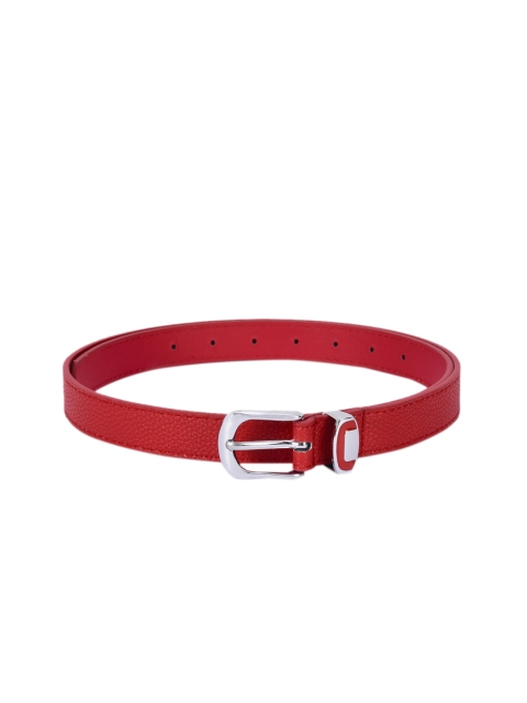

BuckleUp Women Red Solid Belt