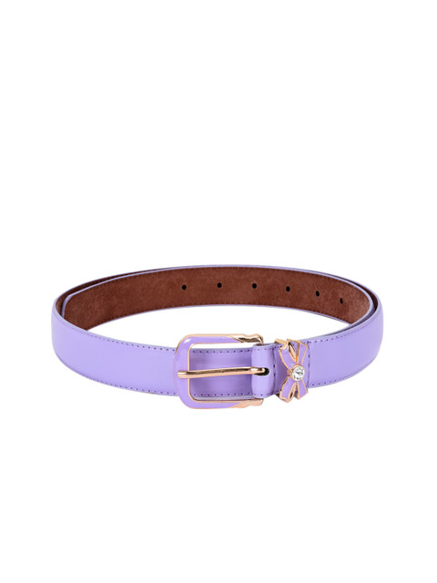 

BuckleUp Women Purple Solid Belt