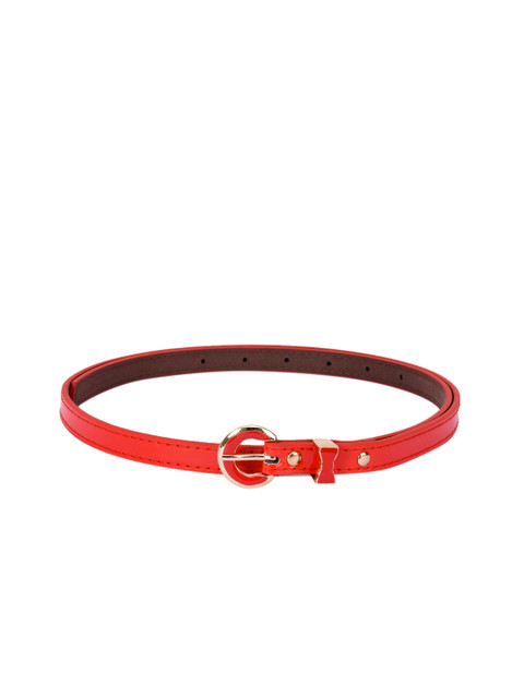 

BuckleUp Women Red Solid Belt