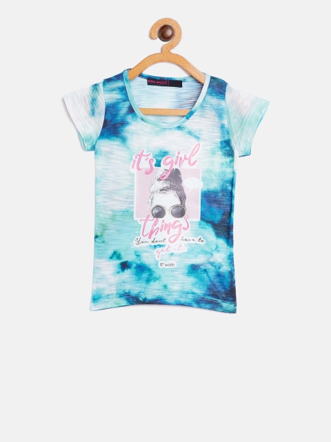 

Nins Moda Girls Blue Dyed Top