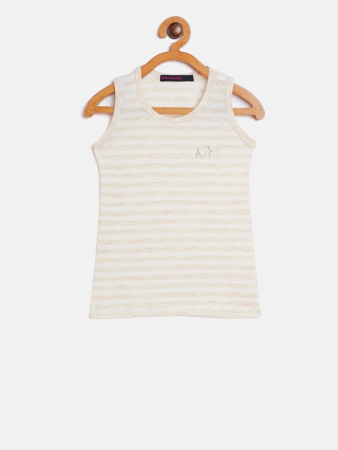 

Nins Moda Girls Yellow & White Striped Top