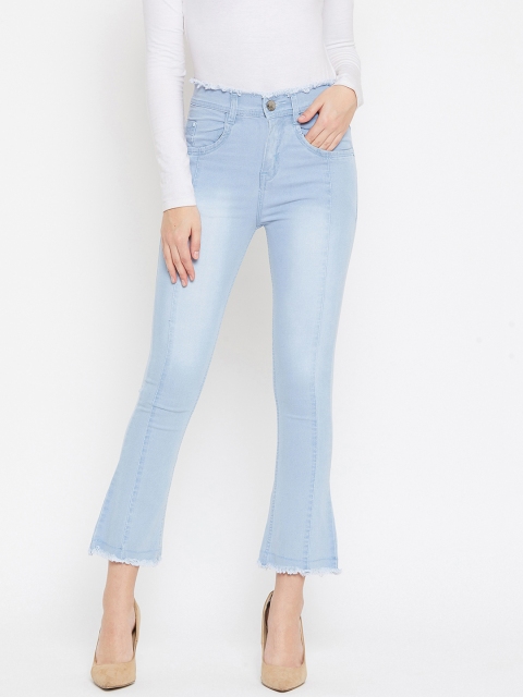 

Nifty Women Blue Bootcut High-Rise Clean Look Stretchable Cropped Jeans