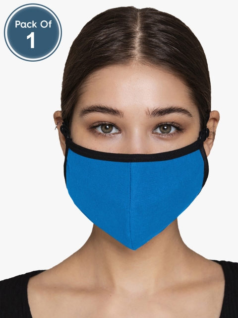 

Clovia Adults Blue Solid Reusable 3-Layer Cloth Masks