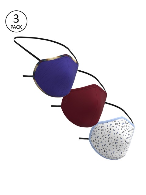 

Peter England Men Assorted Pack of 3 3-Ply Fabric Outdoor Masks