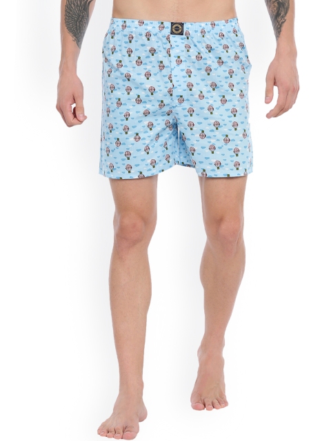 

Joven Men Blue & White Printed Pure Cotton Boxers JB1P-PR
