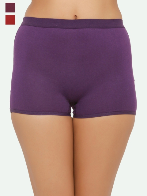 

Chipbeys Women Pack of 3 Assorted High Rise Boy Shorts