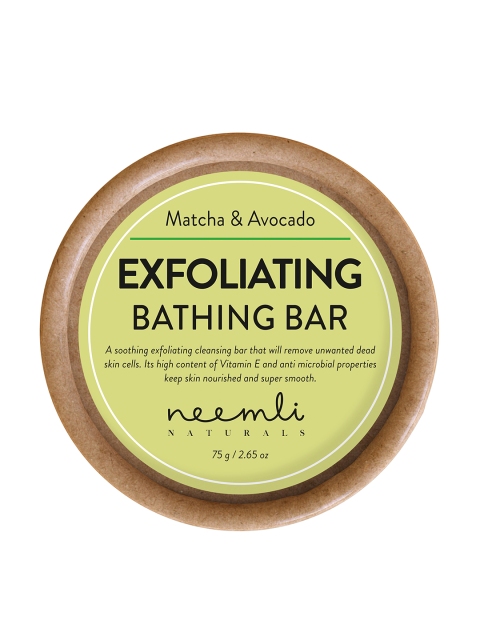 

Neemli Naturals Matcha & Avocado Exfoliating Bathing Bar 75 g, Beige