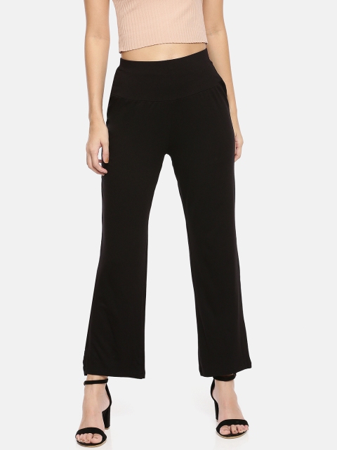 

GOLDSTROMS Women Black Slim Fit Solid Trousers
