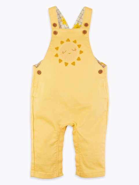 

Marks & Spencer Infant Girls Yellow Solid Dungarees