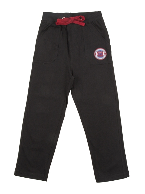 

Cherokee Boys Black Solid Track Pants