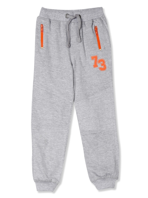 

Cherokee Boys Grey Solid Heathered Knitted Joggers