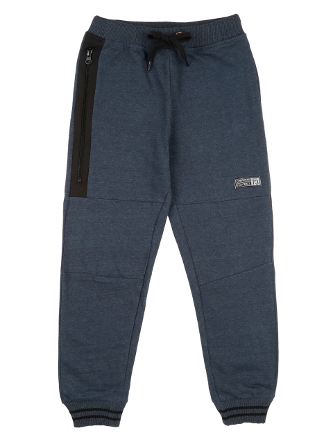 

Cherokee Boys Blue Solid Knit Joggers