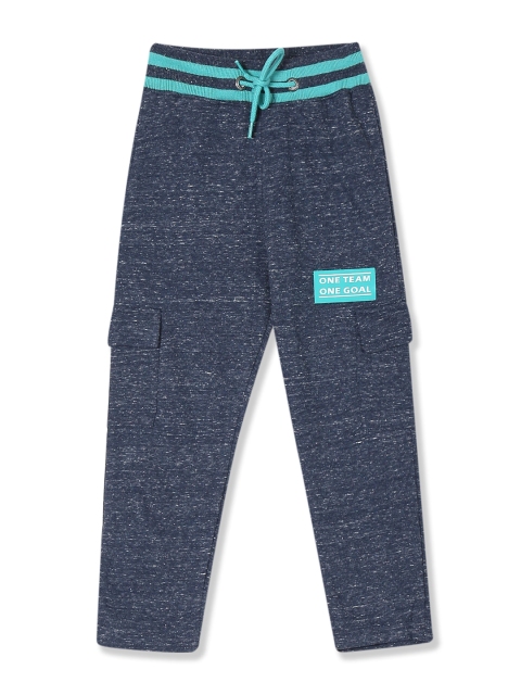 

Cherokee Boys Blue Heathered Cargo Track Pants