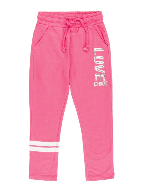

Cherokee Girls Pink Sequinned Print Track Pants