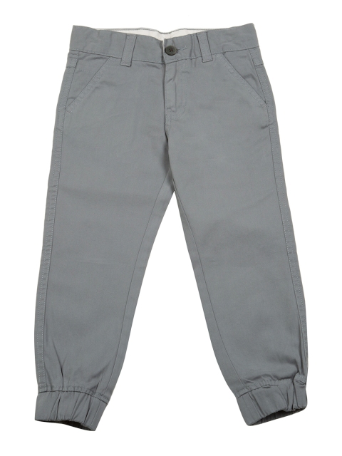 

Cherokee Boys Grey Regular Fit Solid Joggers