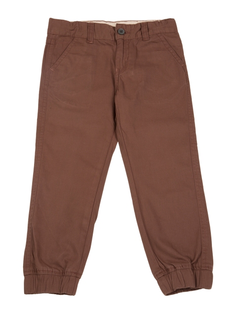 

Cherokee Boys Brown Regular Fit Solid Joggers