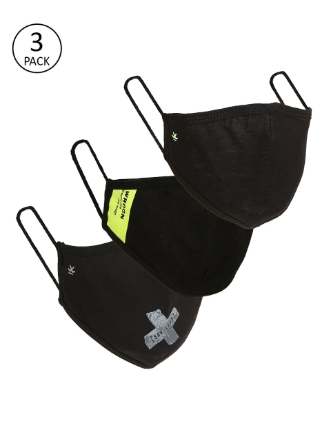 

WROGN Adults Black Pack of 3 Reusable 3 layer Protective Outdoor Masks