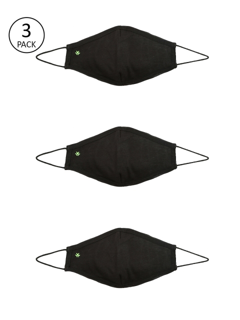 

WRONG Adults Black Pack of 3 Reusable 3 layer Protective Outdoor Masks