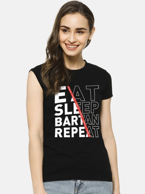 

Campus Sutra Women Black Printed Top