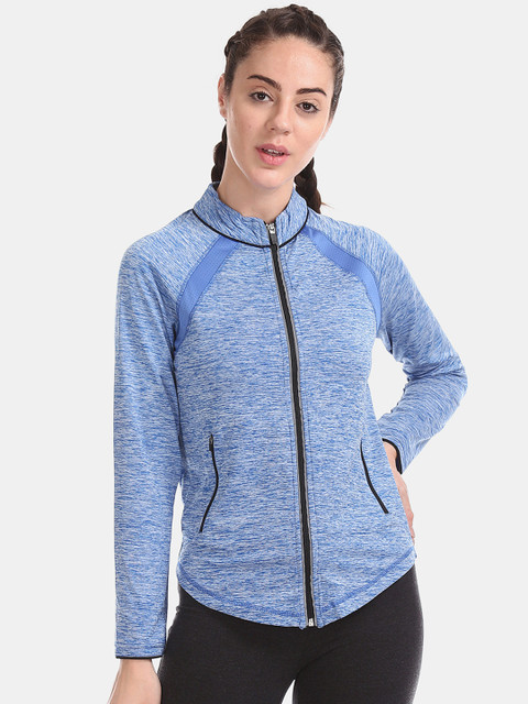

Sugr Women Blue Solid Active Sweatshirt