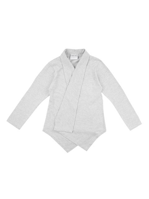 

Cherokee Girls Grey Solid Open Front Shrug