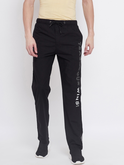 

Octave Men Black Solid Track Pants