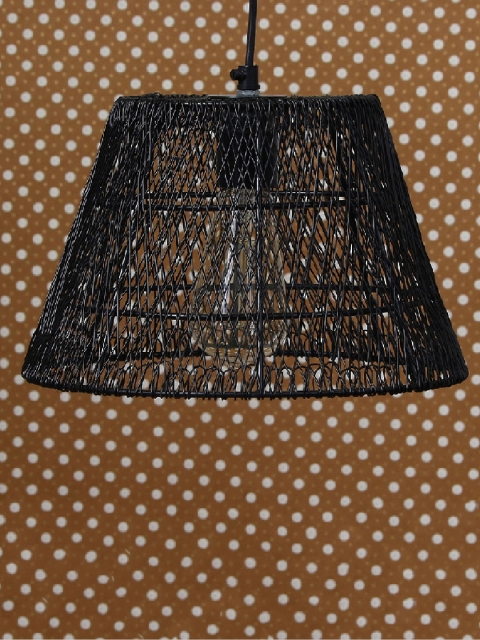 

eCraftIndia Black Wire Mesh Ceiling Lamp