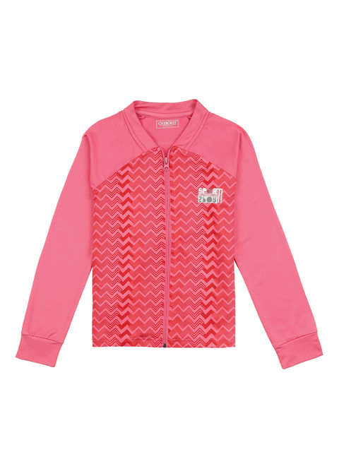

Cherokee Girls Pink Printed Tailored Jacket