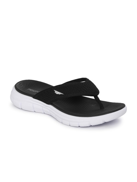 

Red Tape Women Black Self Design Thong Flip-Flops