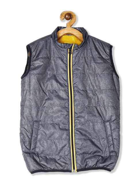 

Donuts Boys Navy Blue Solid Puffer Jacket