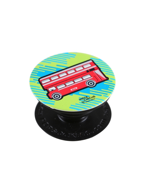 

India Circus by Krsnaa Mehta Unisex Green & Red Printed Double Decker Popsocket