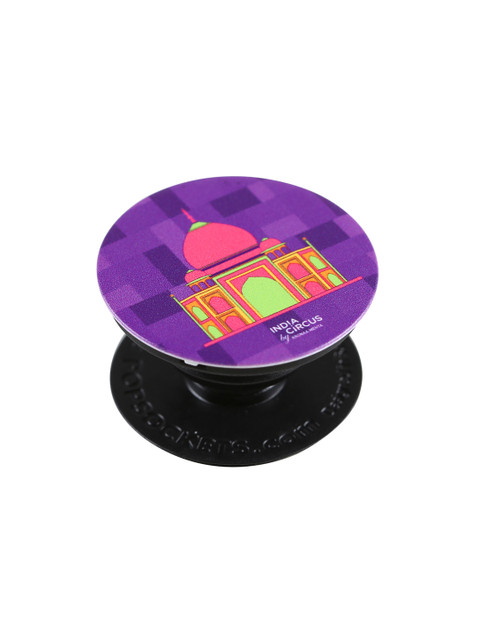 

India Circus by Krsnaa Mehta Unisex Purple & Fuchsia Taj Mahal Print PopSocket