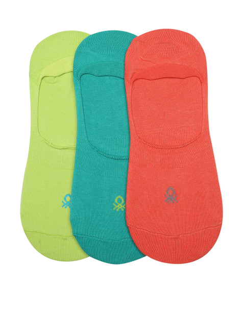 

Undercolors of Benetton Unisex Pack of 3 Solid Ankle-Length Socks, Orange