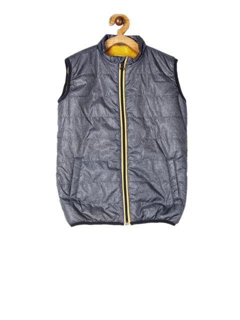 

Cherokee Boys Navy Blue Solid Puffer Gilet Jacket
