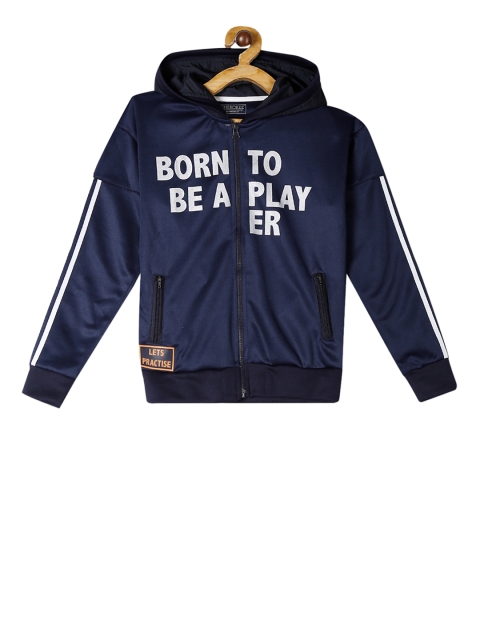 

Cherokee Boys Navy Blue Striped Sporty Jacket
