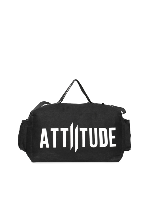 

ATTIITUDE Men Black Solid Large Denim Duffel Bag