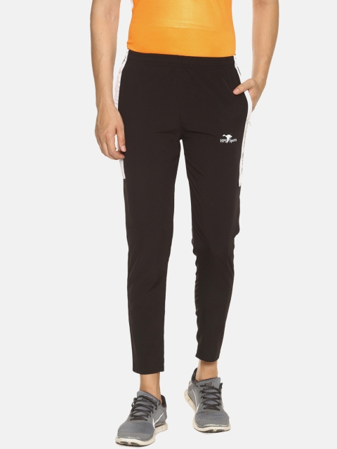 

HPS Sports Men Black & White Solid Track Pants