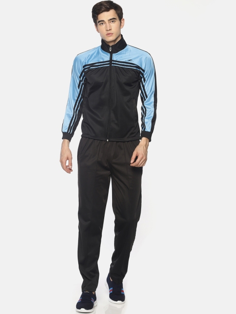 

HPS Sports Men Black & Blue Colourblocked Tracksuit