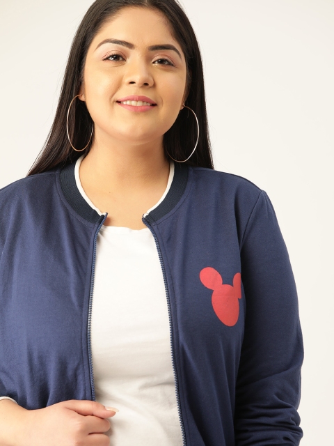 

Sztori DisneyDisney Plus Size Women Navy Blue Solid Sweatshirt
