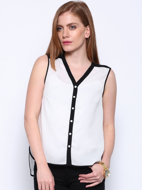 

Allen Solly Woman White & Black Top