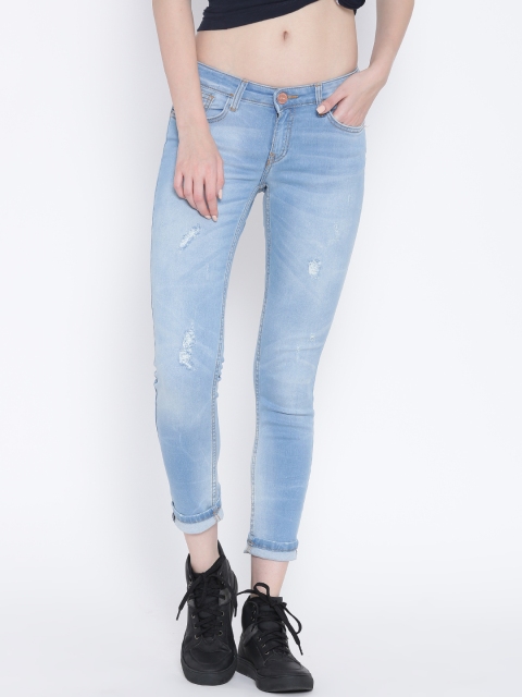 

Tokyo Talkies Blue Washed Skinny Fit Jeans