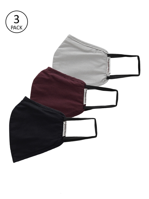 

Roadster Adult Multicoloured Pack of 3 Reusable 5 Layered Outdoor Masks, Multi