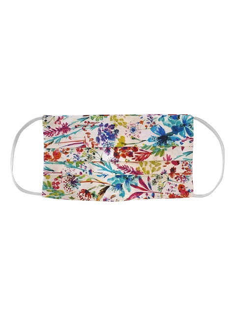 

Femella Women Black & White Floral Printed Reusable 3-Layers Outdoor Mask