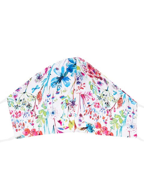 

Femella Women White & Pink Printed 3 Ply Reusable Outdoor Mask