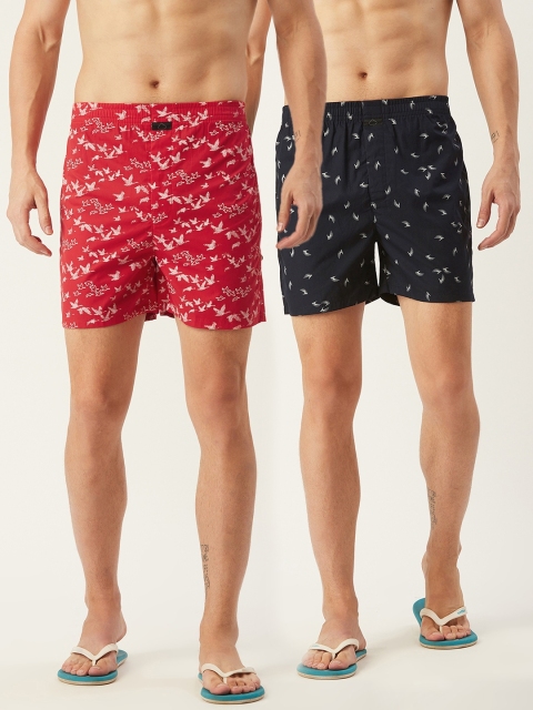 

Sweet Dreams Men Pack of 2 Printed Boxers MB-1685AT, Navy blue